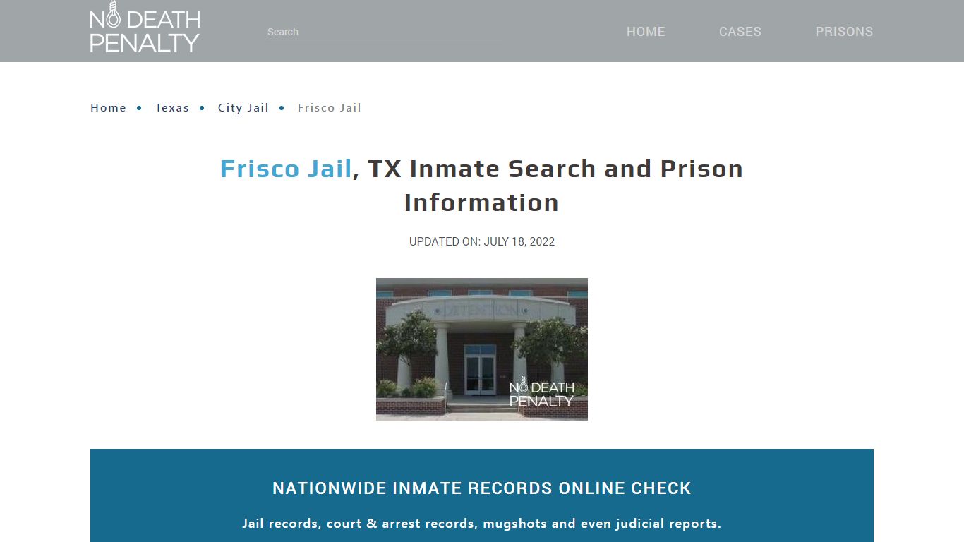 Frisco Jail, TX Inmate Search, Visitation, Phone no ...